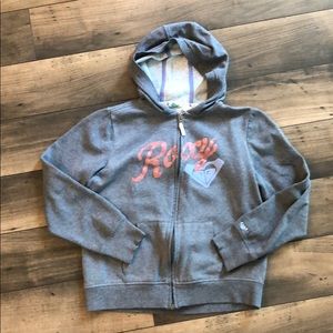 Girls Roxy zip up hoodie size 14/16 L
